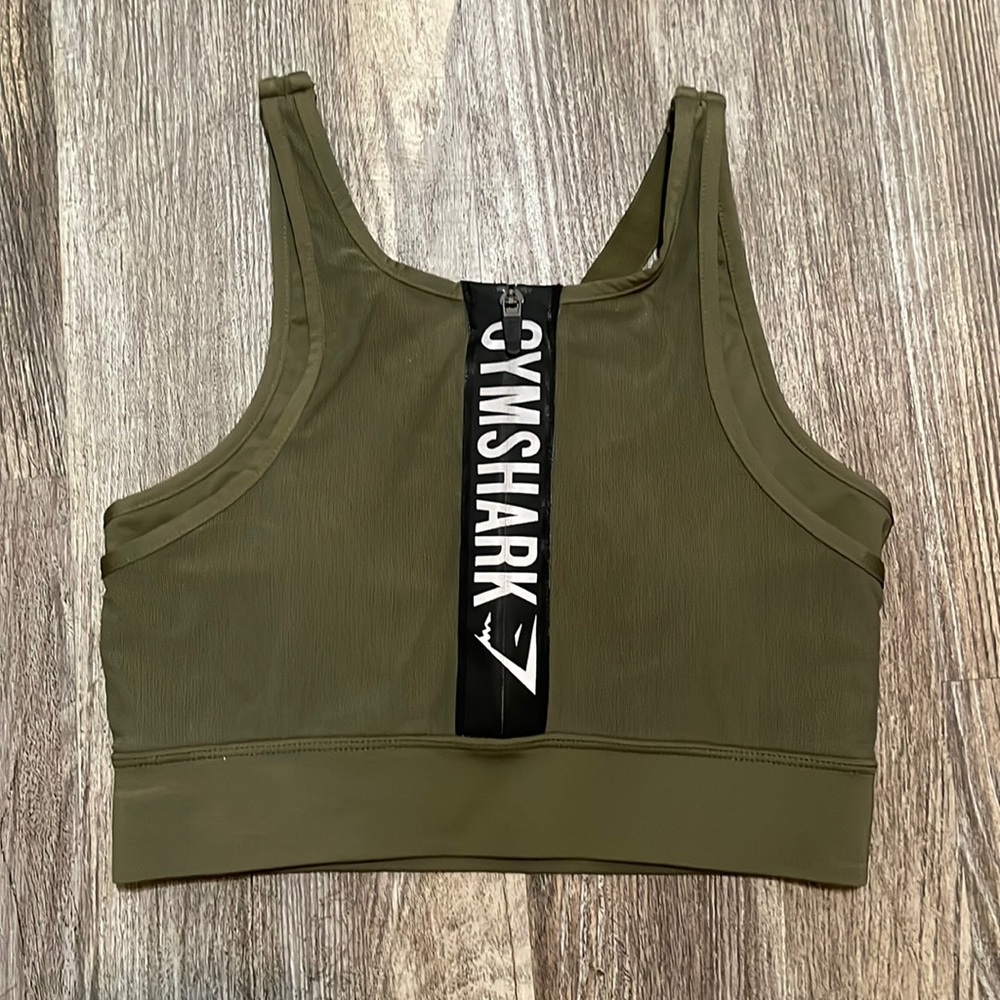 Gymshark Olive Green Sports Bra